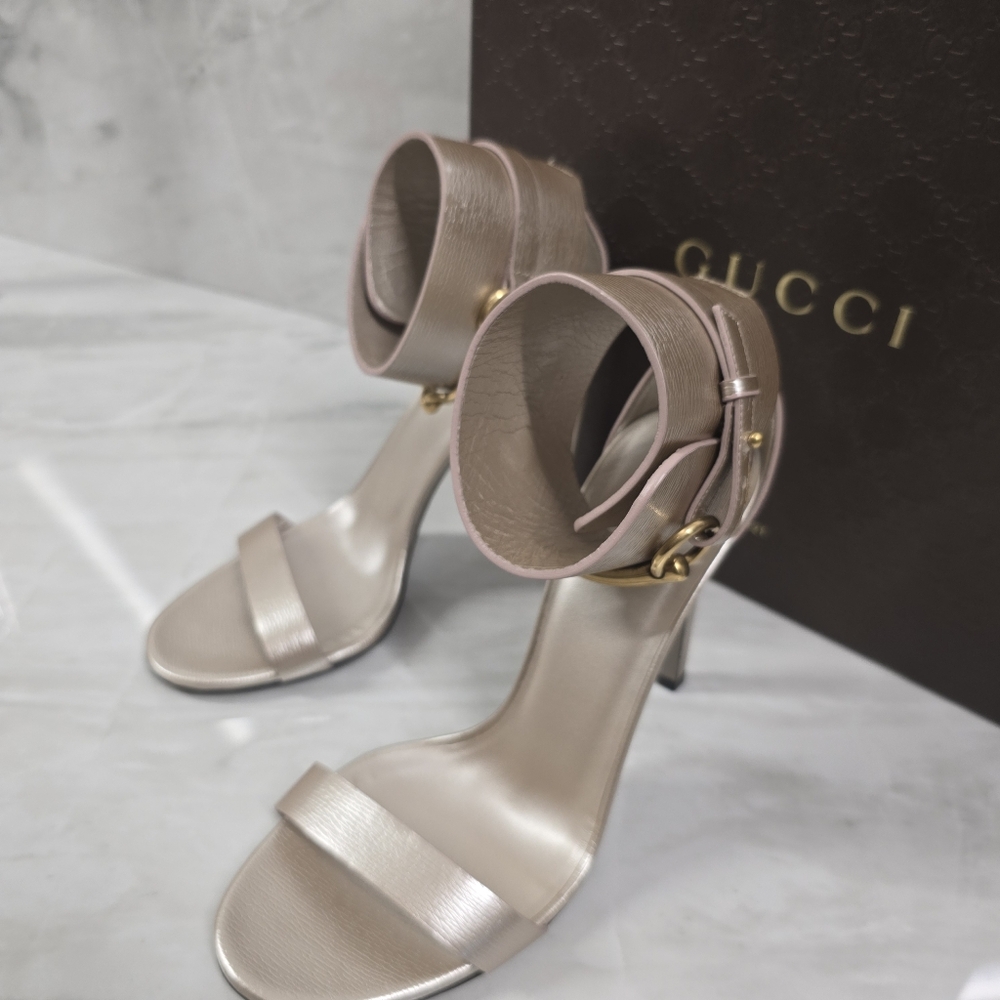 Gucci Horsebit Ankle Strap Heels - Picture 5 of 12